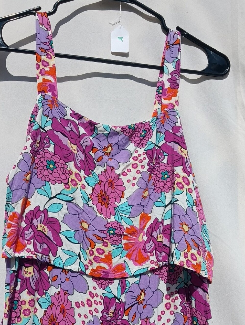 Floral Purple Sleeveless Jumpsuit - Picture 2 of 4